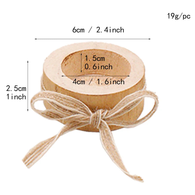 Creative Wooden Candlestick Table Decoration