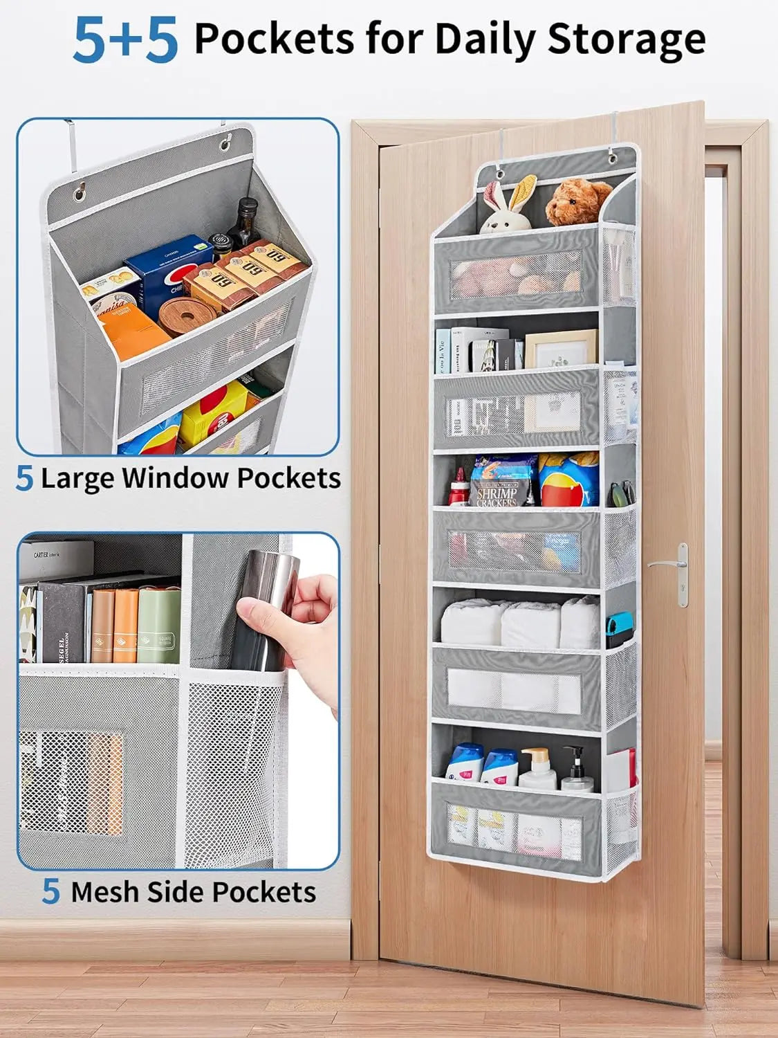 5 Shelf Hanging Door Organizer for Bedroom