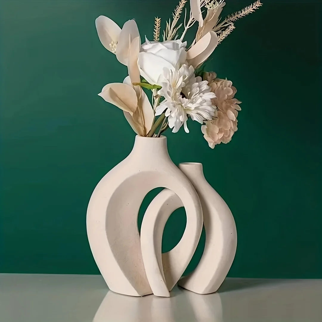Modern Ceramic Vase Set of 2 for Modern Home