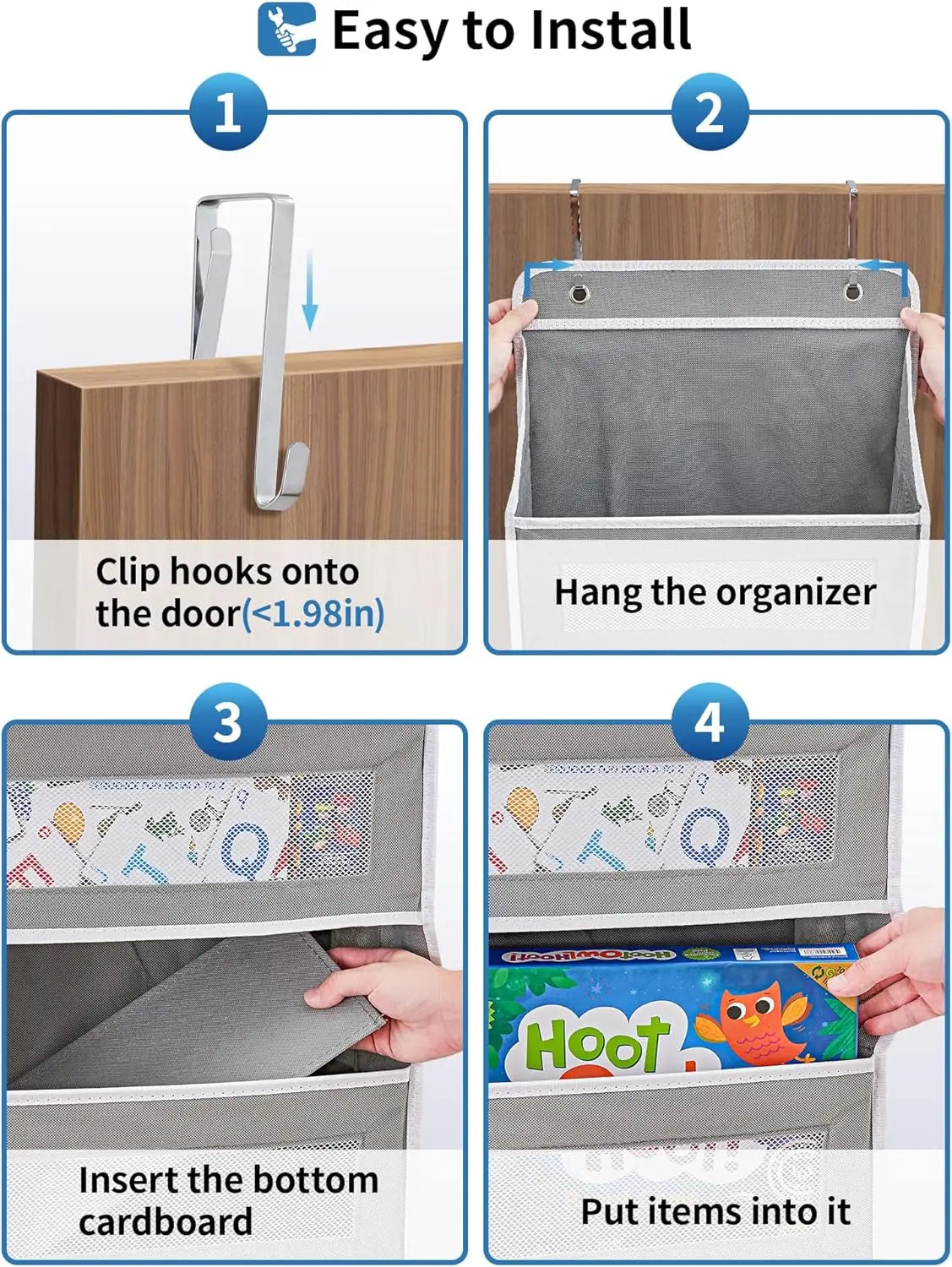5 Shelf Hanging Door Organizer for Bedroom
