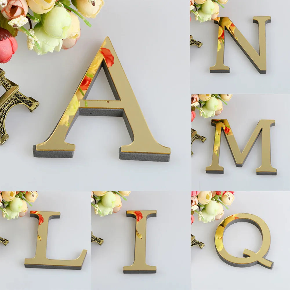 26 Letters 3D Wall Stickers for party