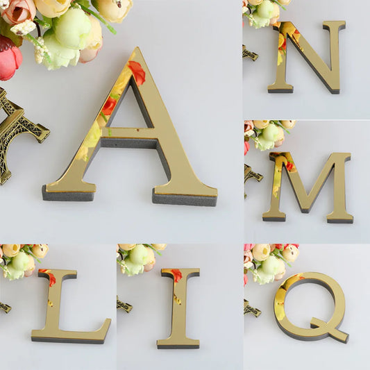 26 Letters 3D Wall Stickers for party