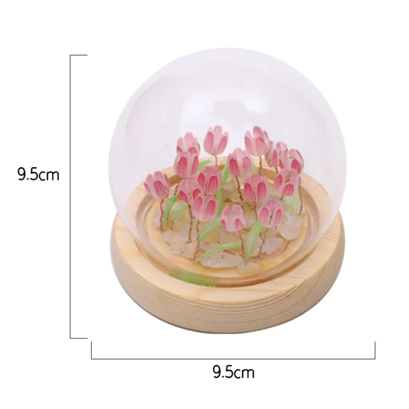 Artificial Tulip Flower Night Light Ornaments