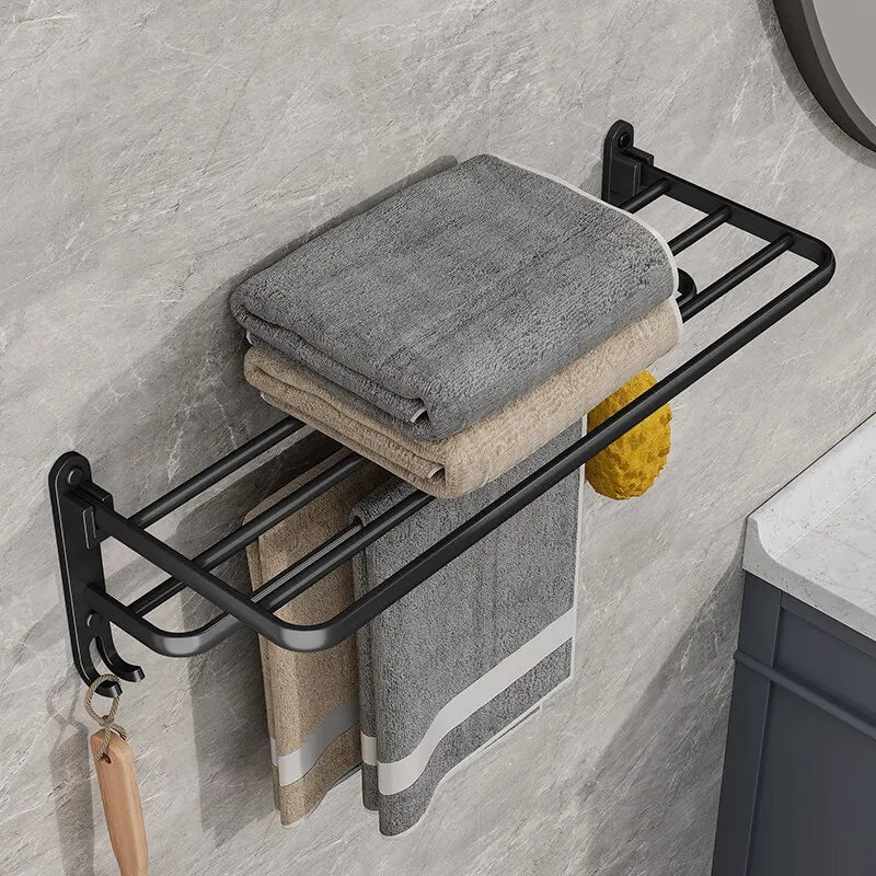 Wall Mount Aluminum Towel Rack