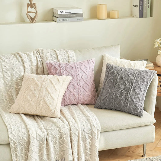Soft Short Plush Velvet Decoration Pillowcase