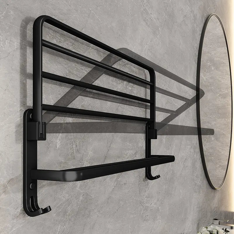 Wall Mount Aluminum Towel Rack